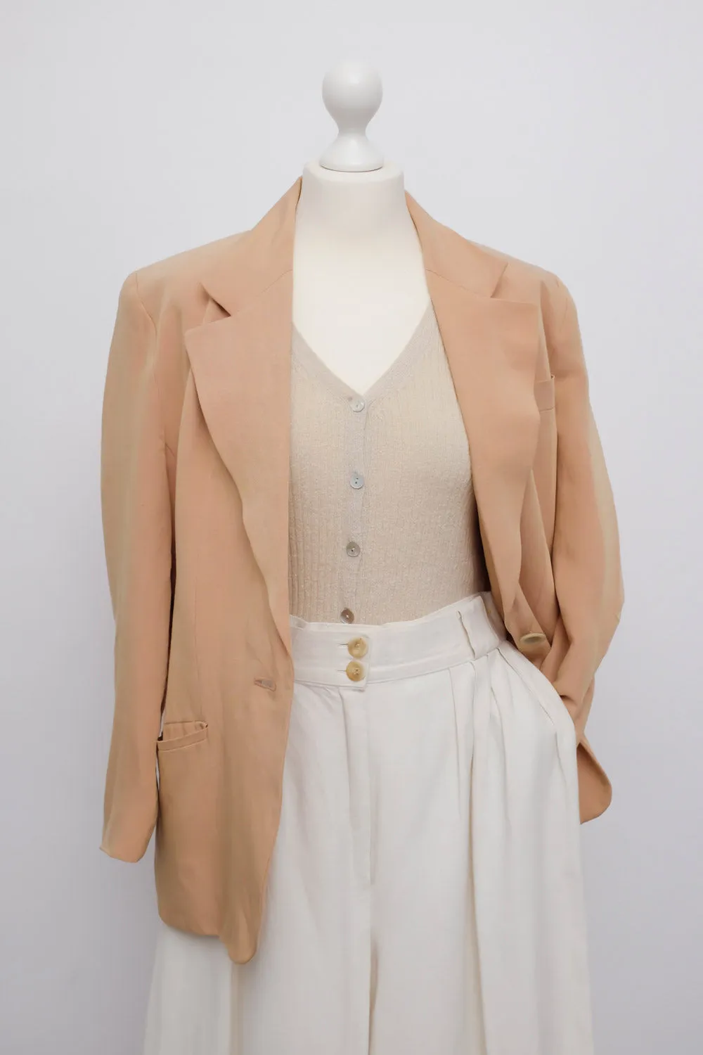 0015_LINEN PASTEL BLAZER