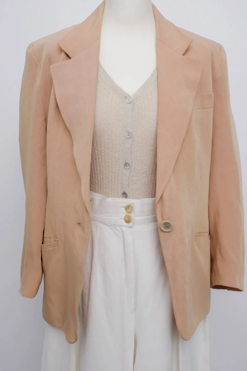 0015_LINEN PASTEL BLAZER