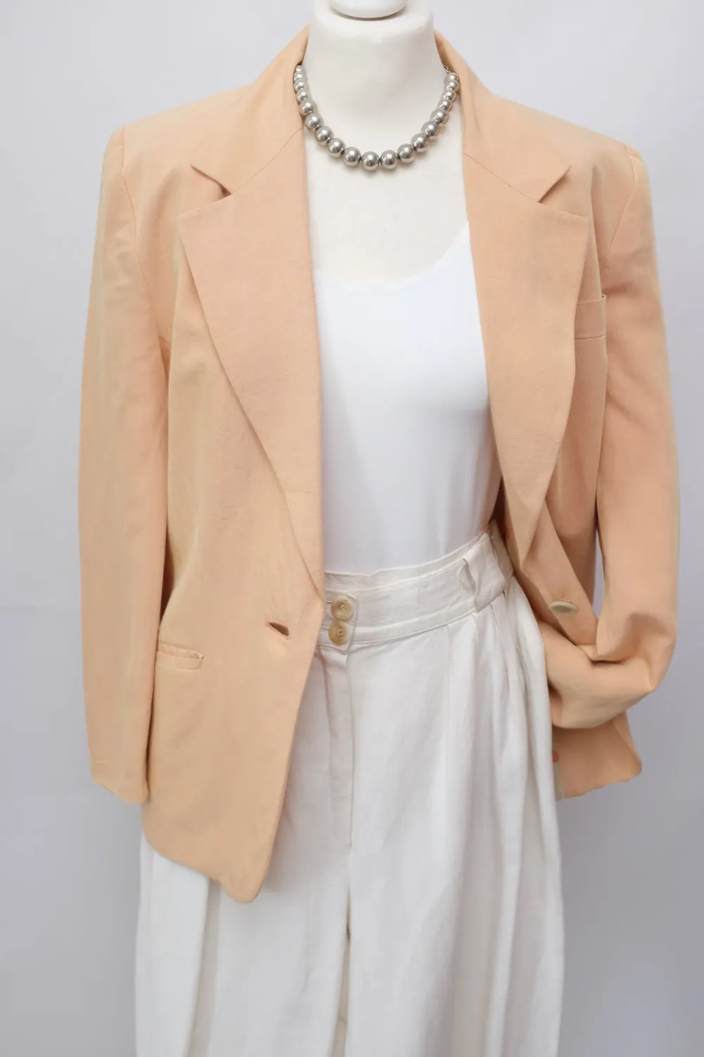 0015_LINEN PASTEL BLAZER