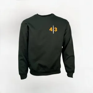 43 Commando Embroidered Bottle Green Sweatshirt