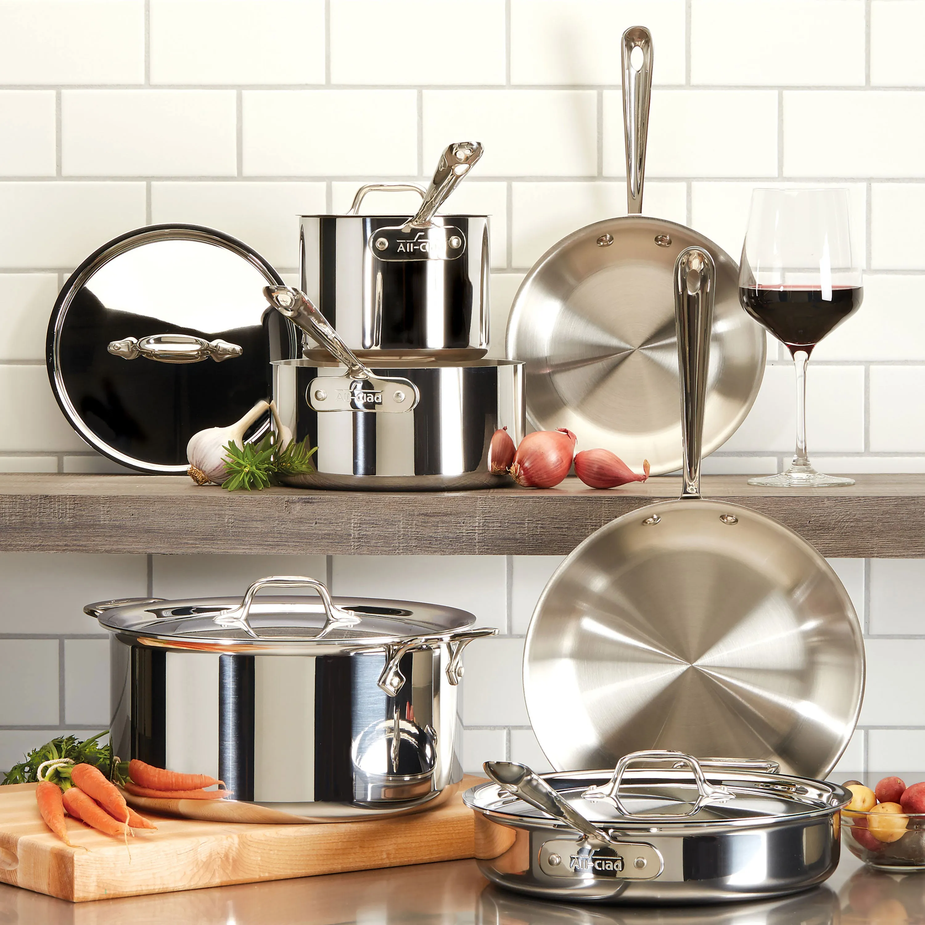 All-Clad d3 Stainless 6-quart Deep Saute Pan