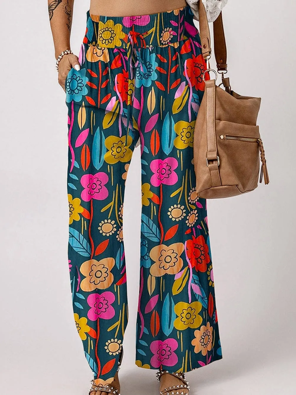 Appealing Floral Pants