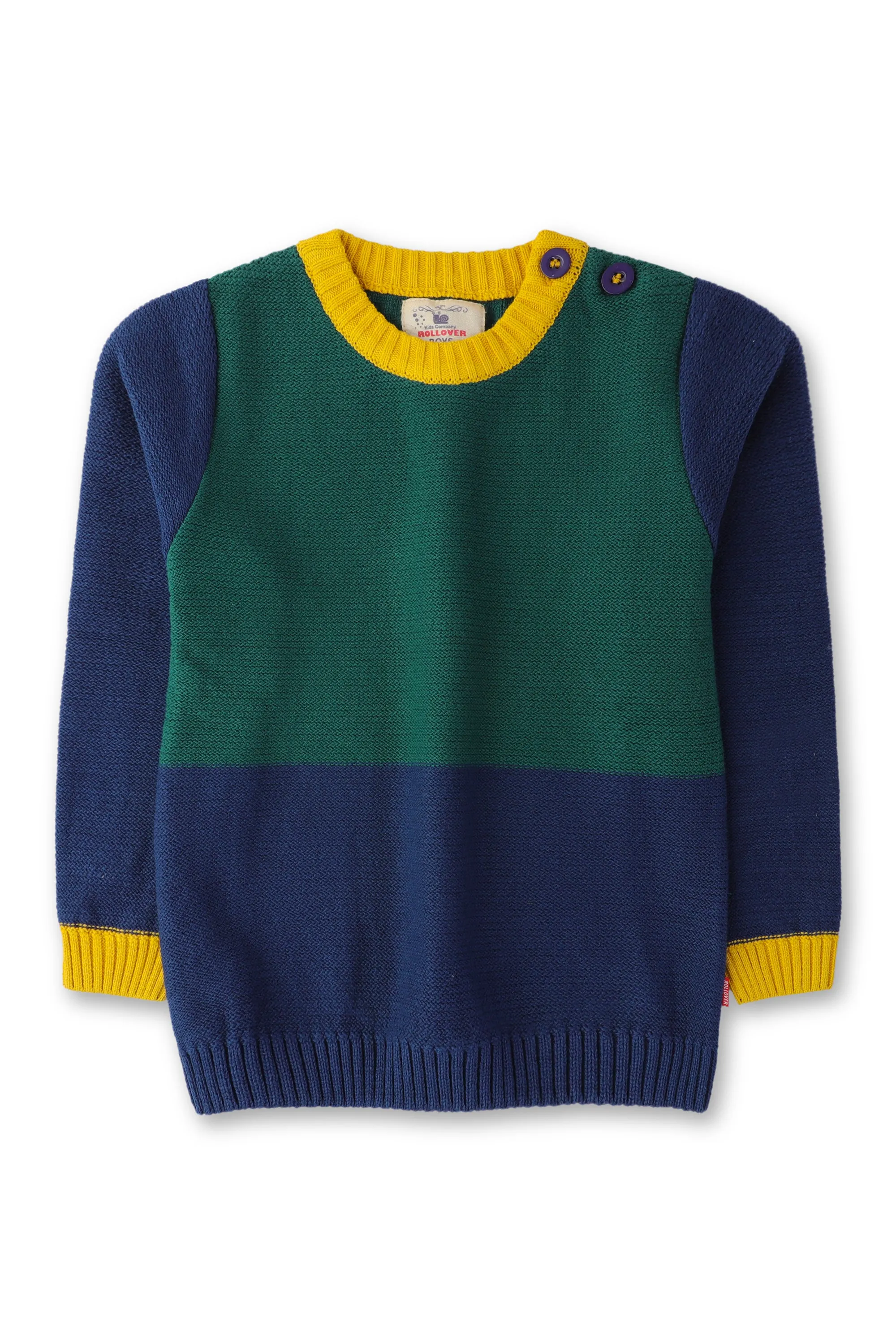 Boys' Triple Tone Knitted Sweater