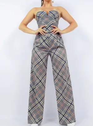 Bustier Top & Wide Pants Set