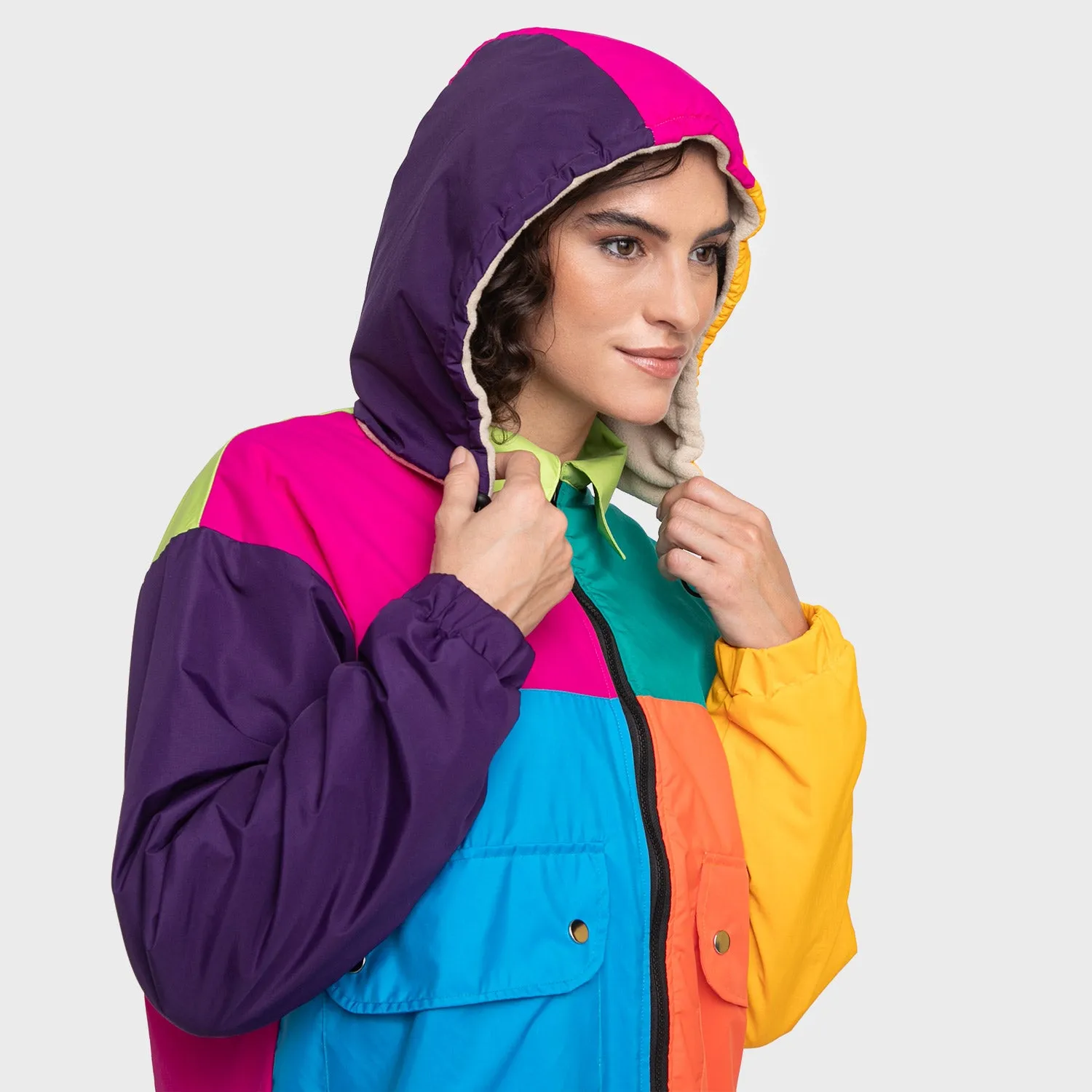 CASACA O PARKA COLOUR BLOCK