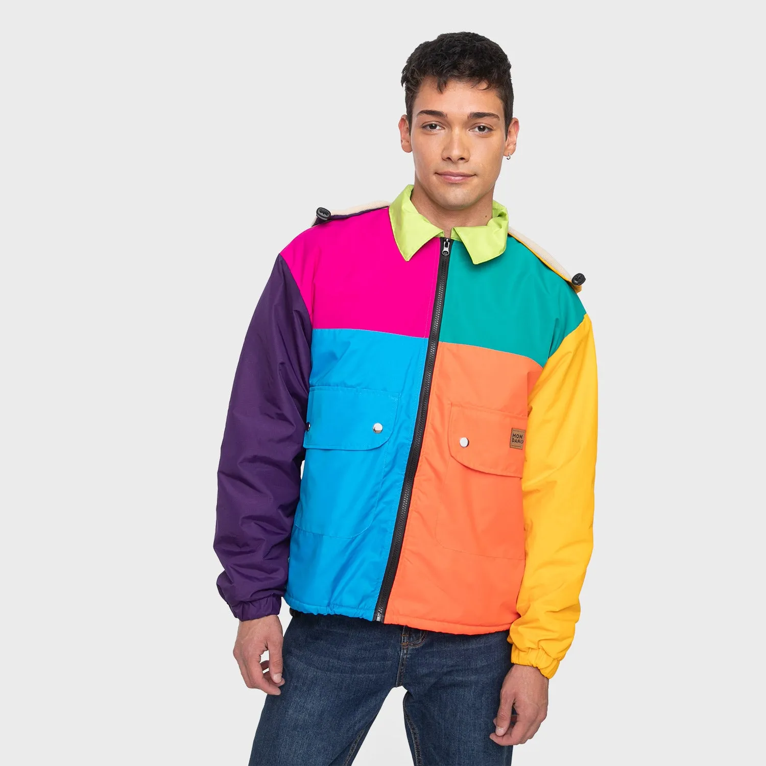 CASACA O PARKA COLOUR BLOCK