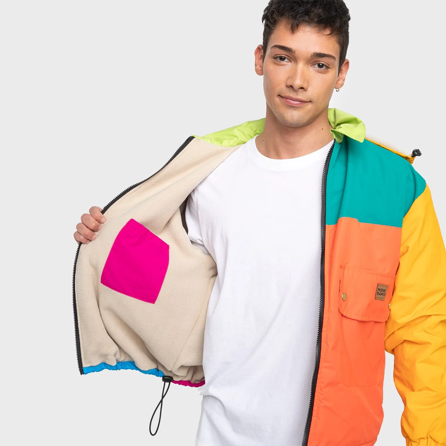 CASACA O PARKA COLOUR BLOCK