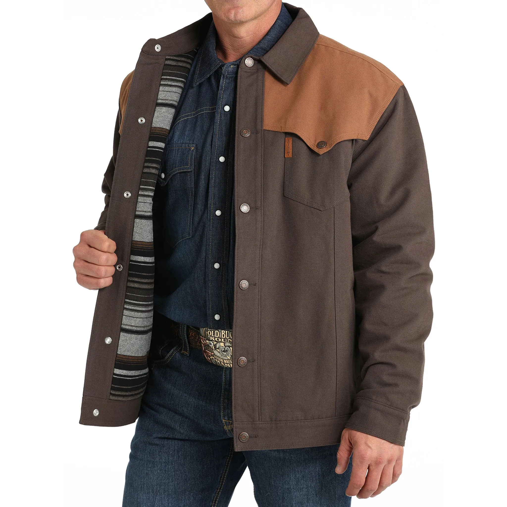 Cinch Men's Canvas Wax Coated Jacket