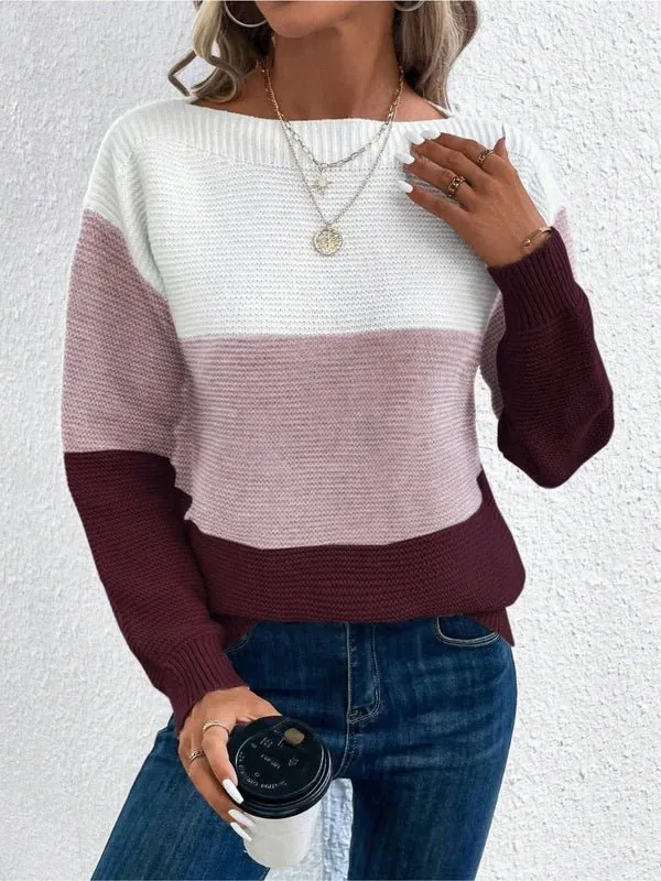 Colorblock Knit Sweater