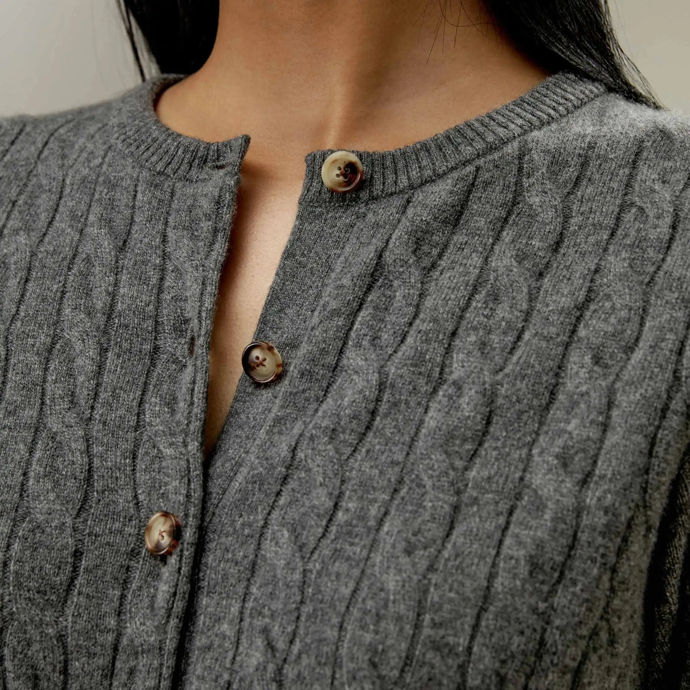 Cozy Cable-Knit Cashmere Cardigan