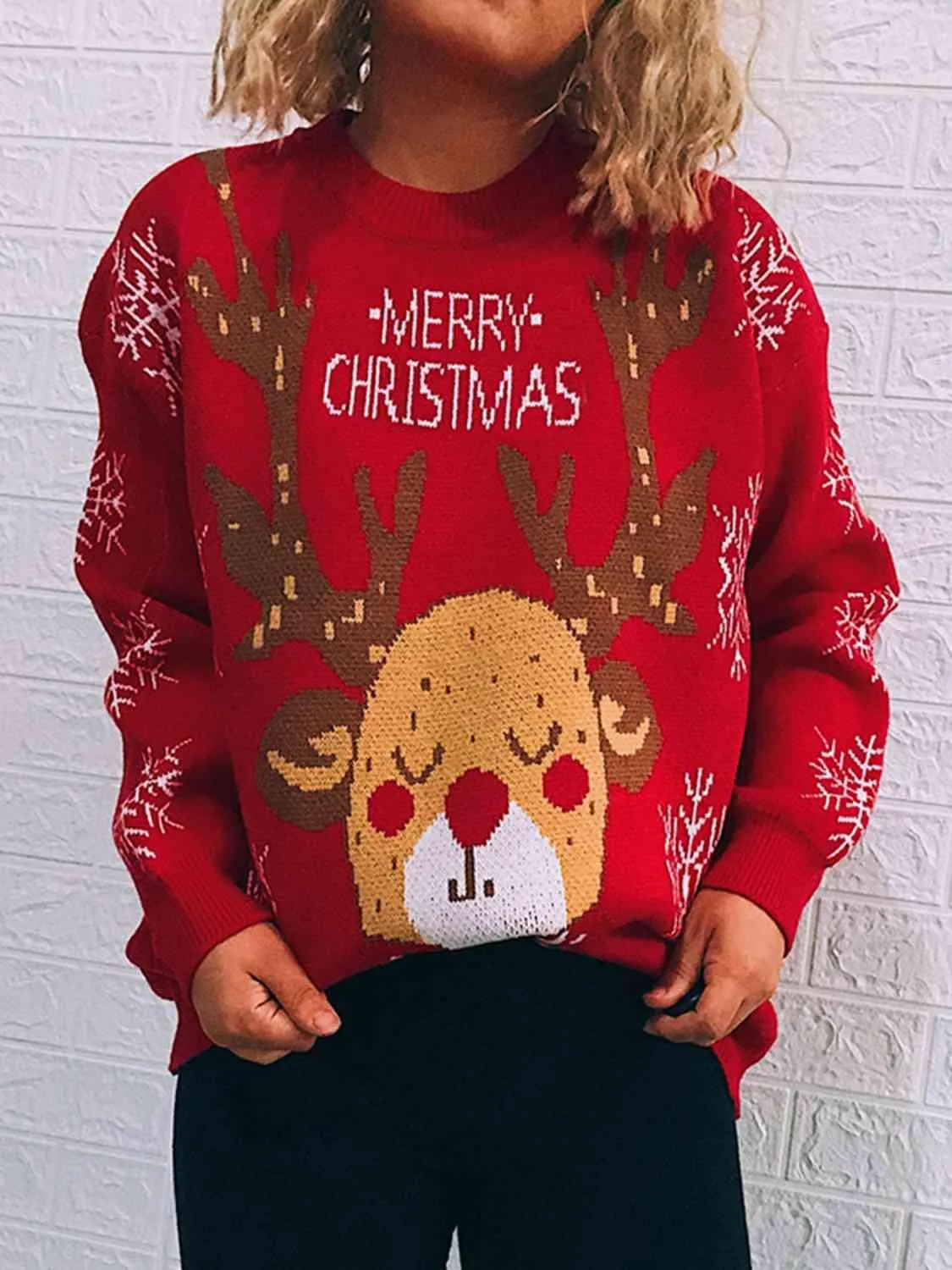 Cozy Elegance Knit Holiday Sweater