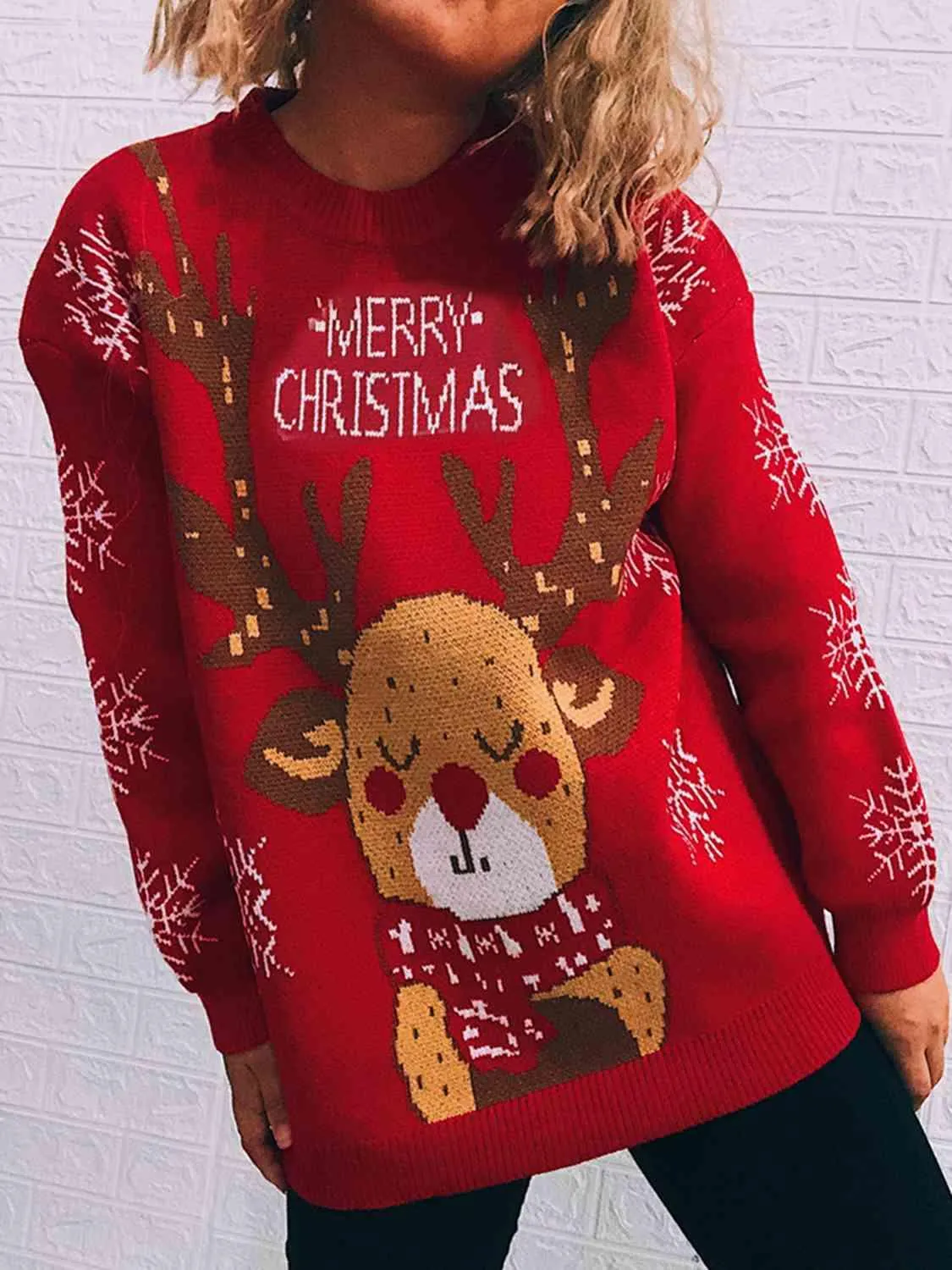 Cozy Elegance Knit Holiday Sweater