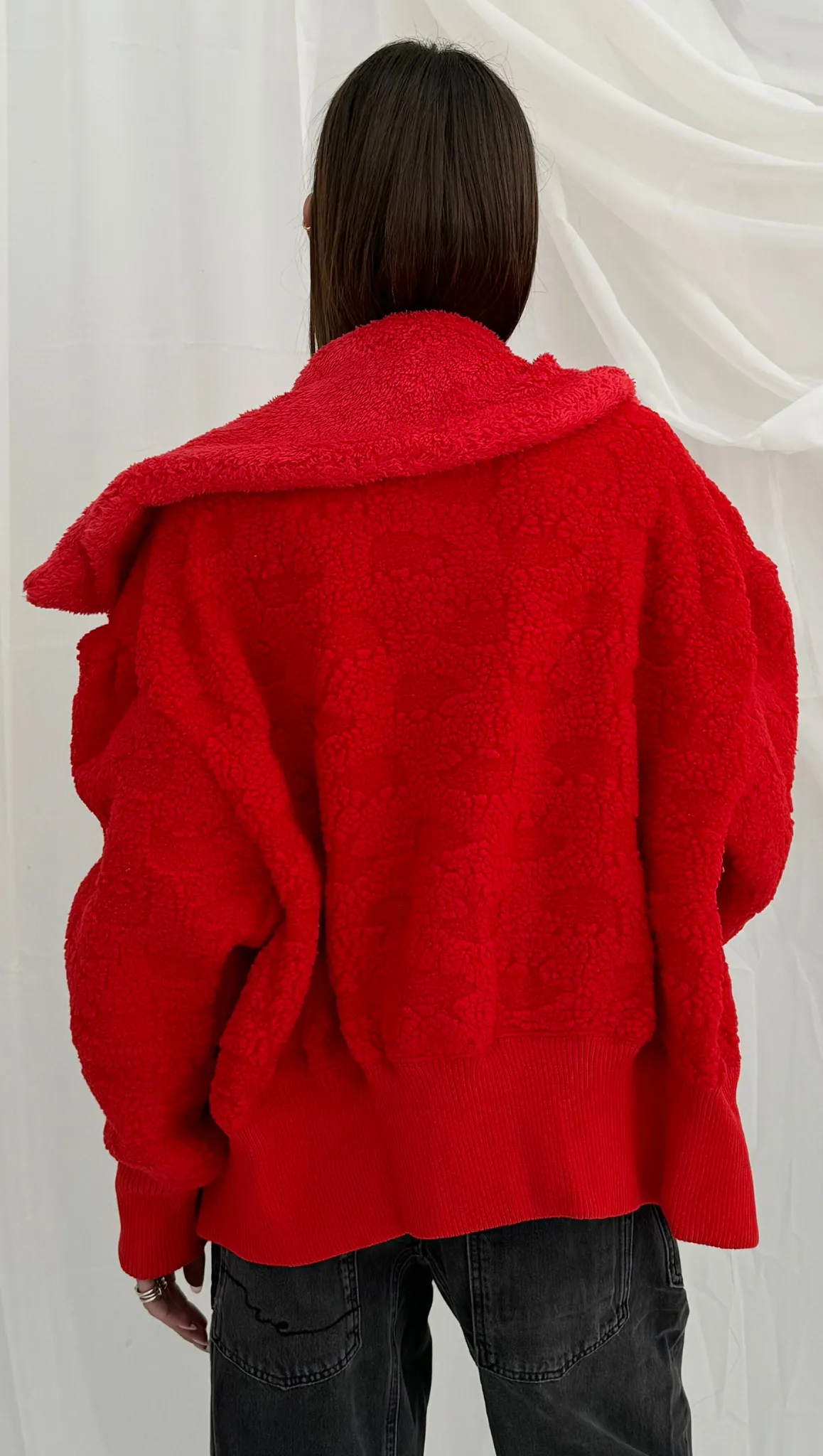 Cozy Up Cardi - High Risk Red