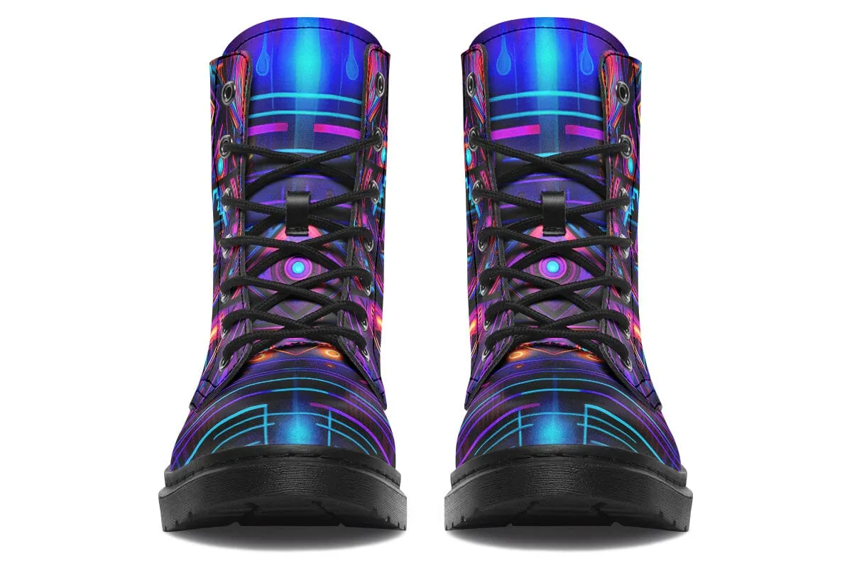 Cyber Patching Combat Boots