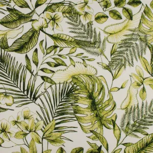 Digital Printed Linen Look - SALMA - Moss