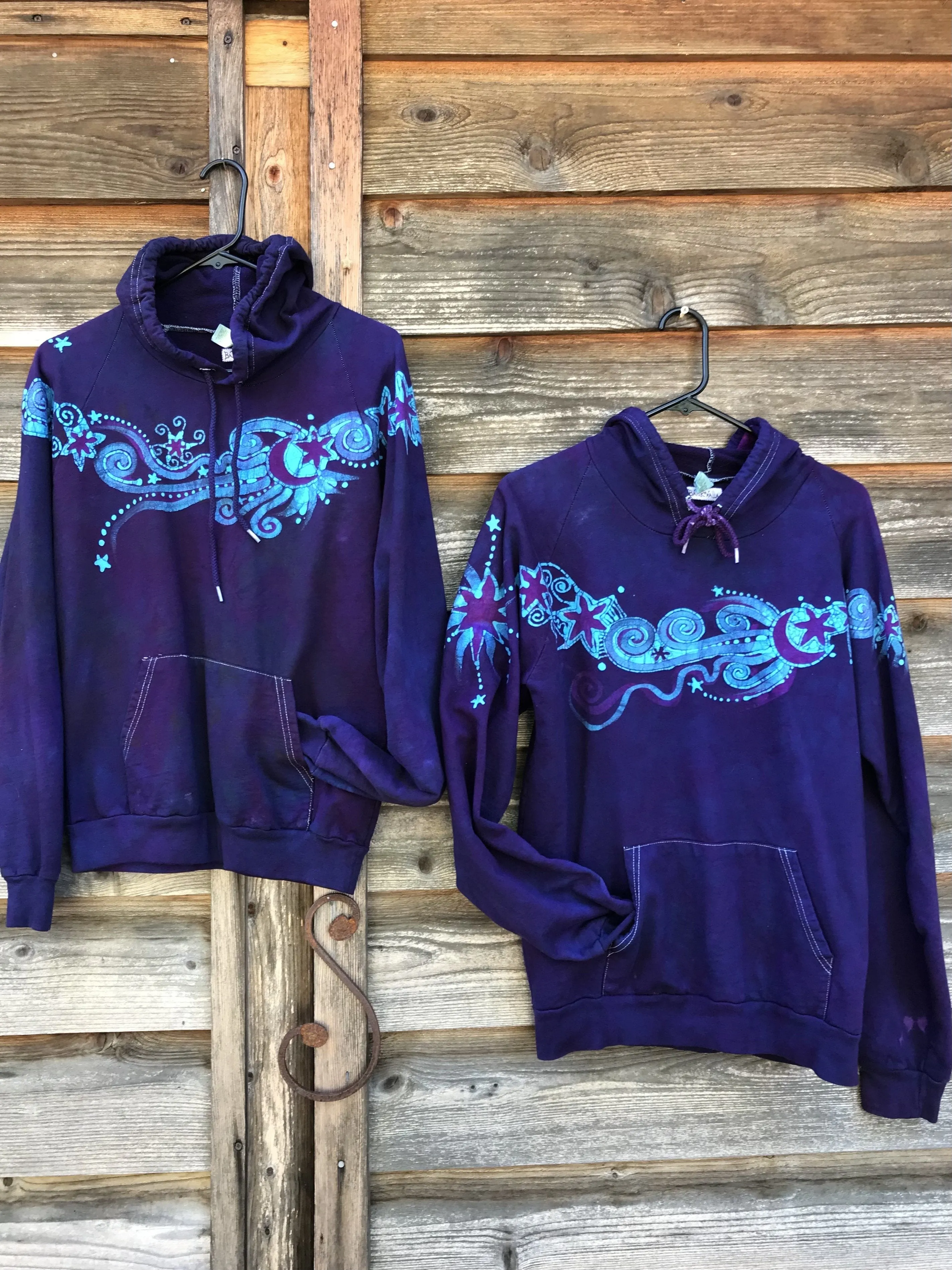 Fair Isle Galaxy Pullover Batik Hoodie - Organic Cotton