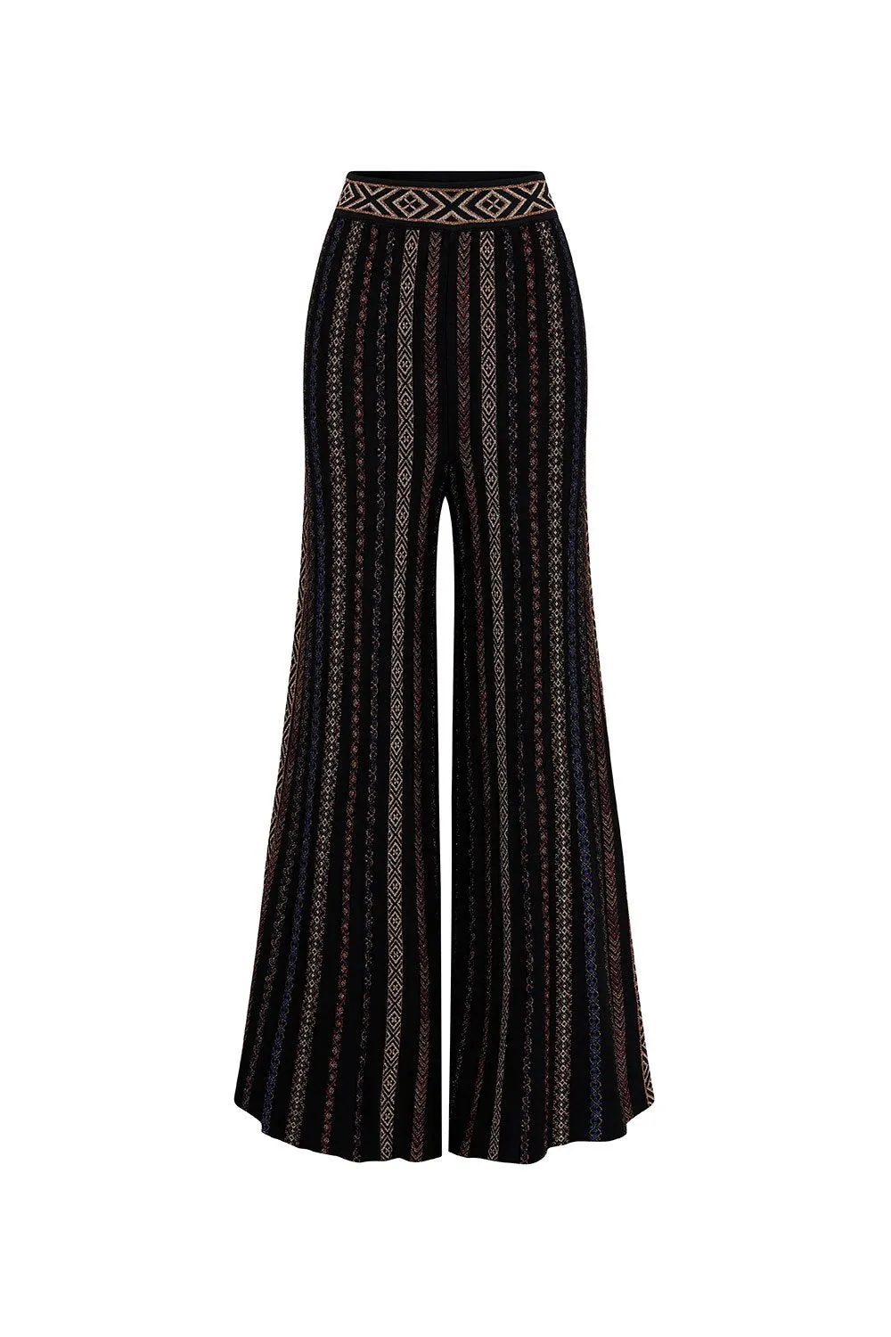 FIT AND FLARE KNIT PANTS SWINGING SIXTIES