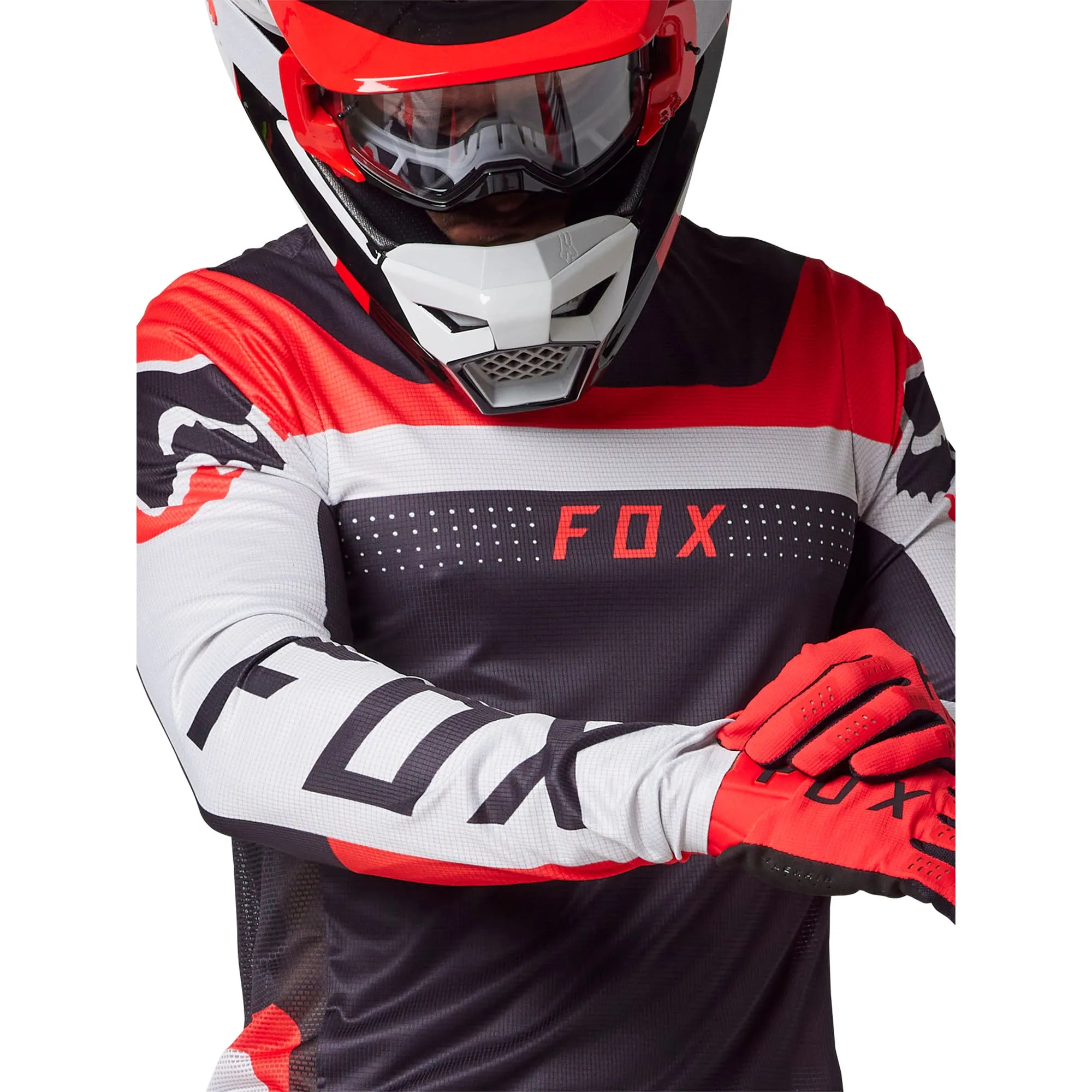 Fox Racing Flexair Efekt Offroad Jersey Flo Red Black