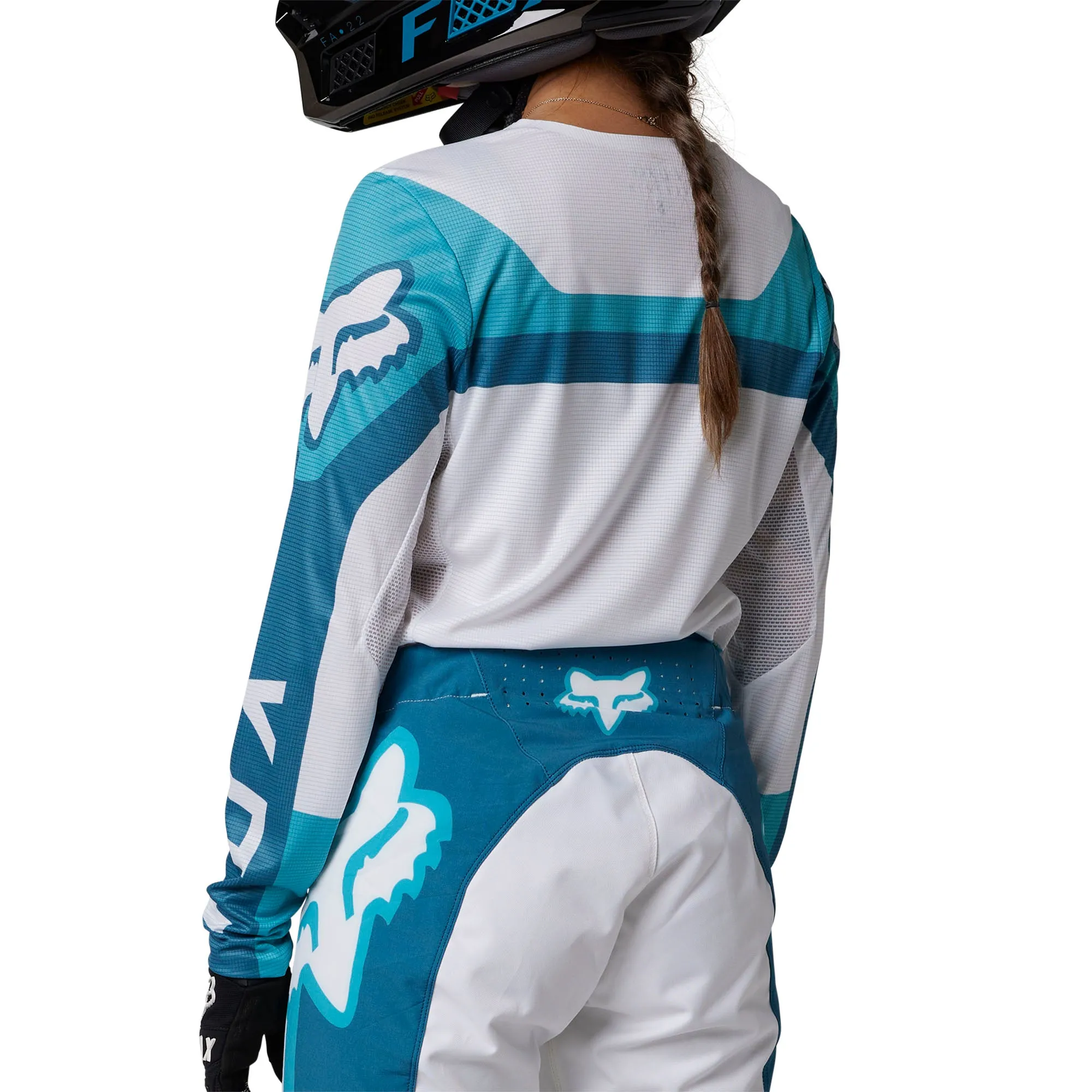 Fox Racing Flexair Efekt Offroad Jersey Teal White