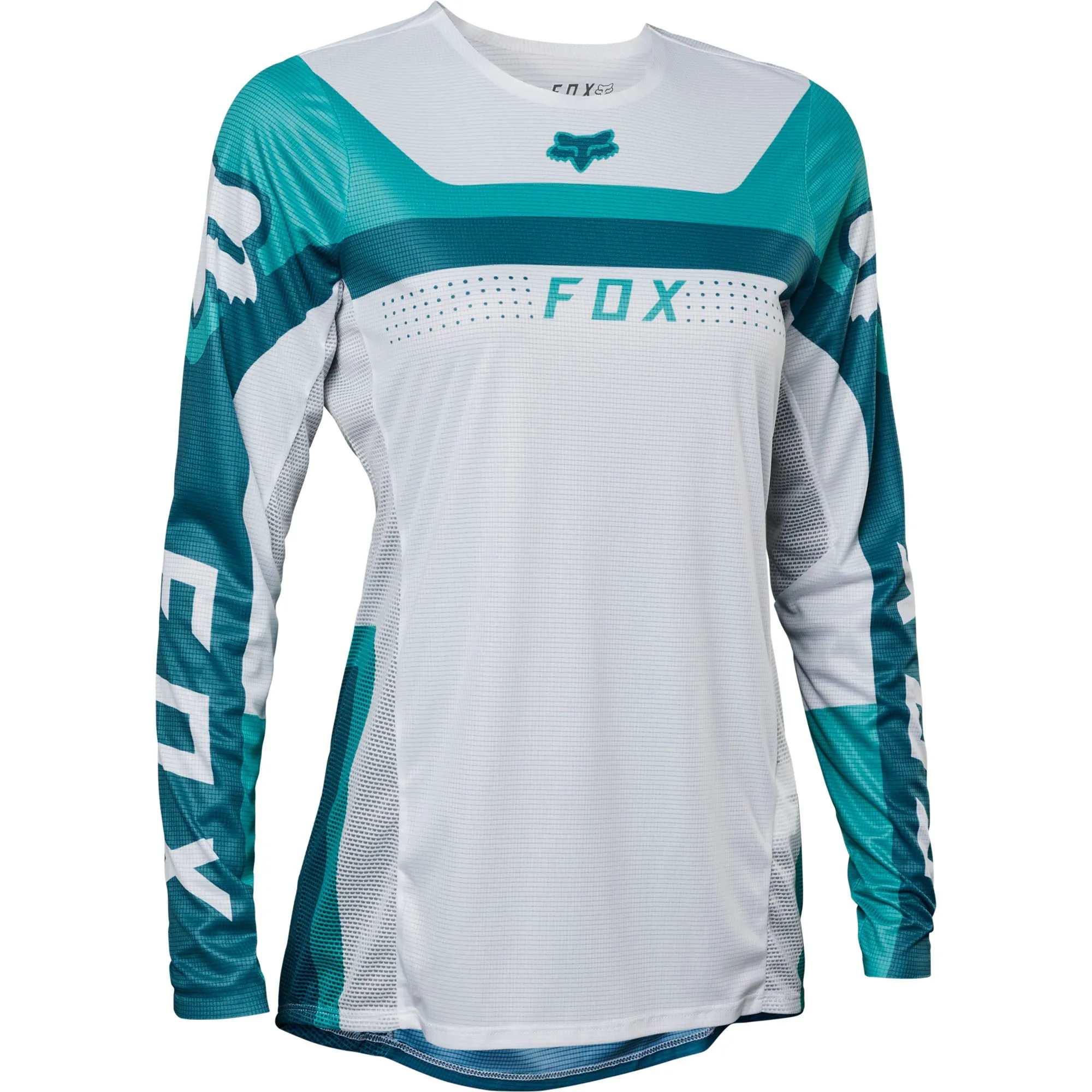 Fox Racing Flexair Efekt Offroad Jersey Teal White