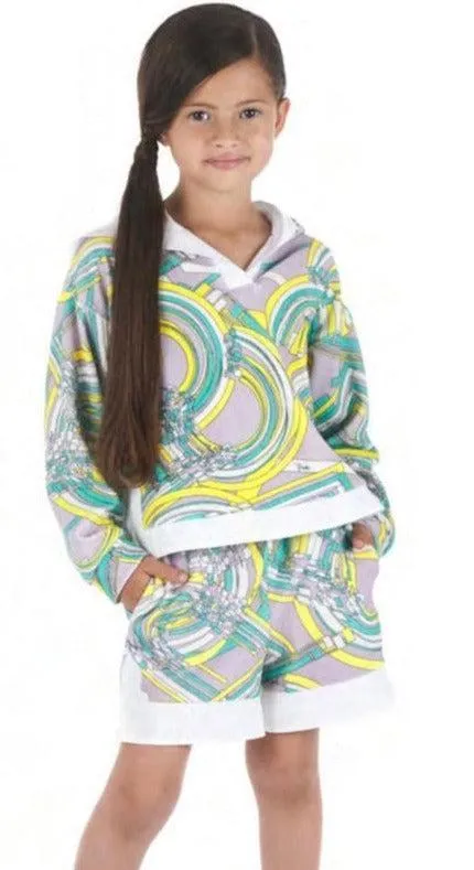 Girls Esploso Print Hoodie