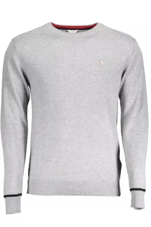 Guess Jeans Gray Viscose Men Sweater