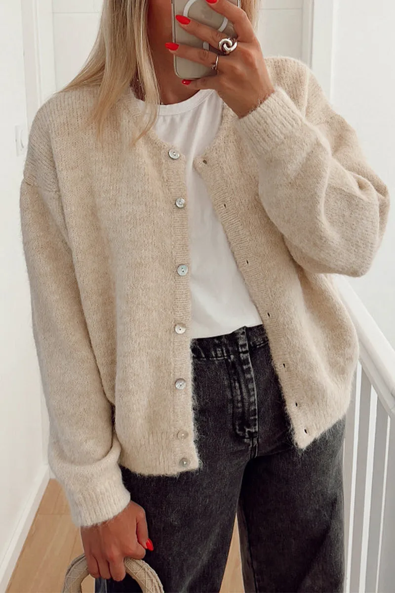 HTS1296 Cozy Knit Cardigan