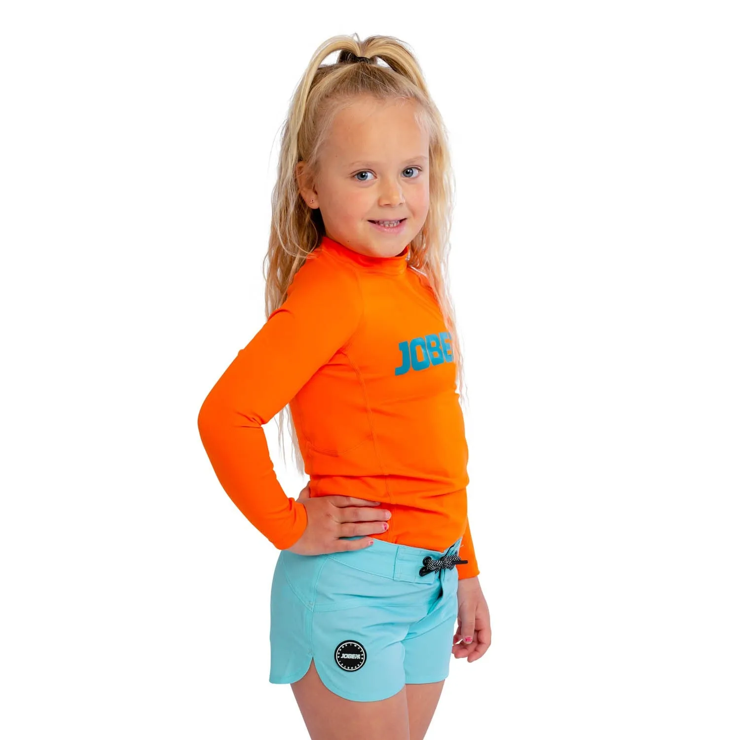 Jobe Rash Guard Longsleeve Kids Fire Orange 14/16 544223001-14/16