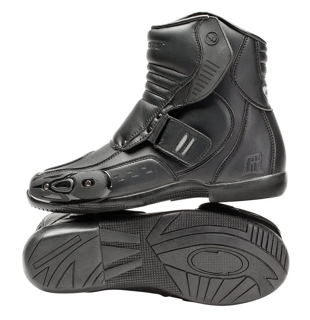 Joe Rocket Mens RAZOR Black Leather Boots