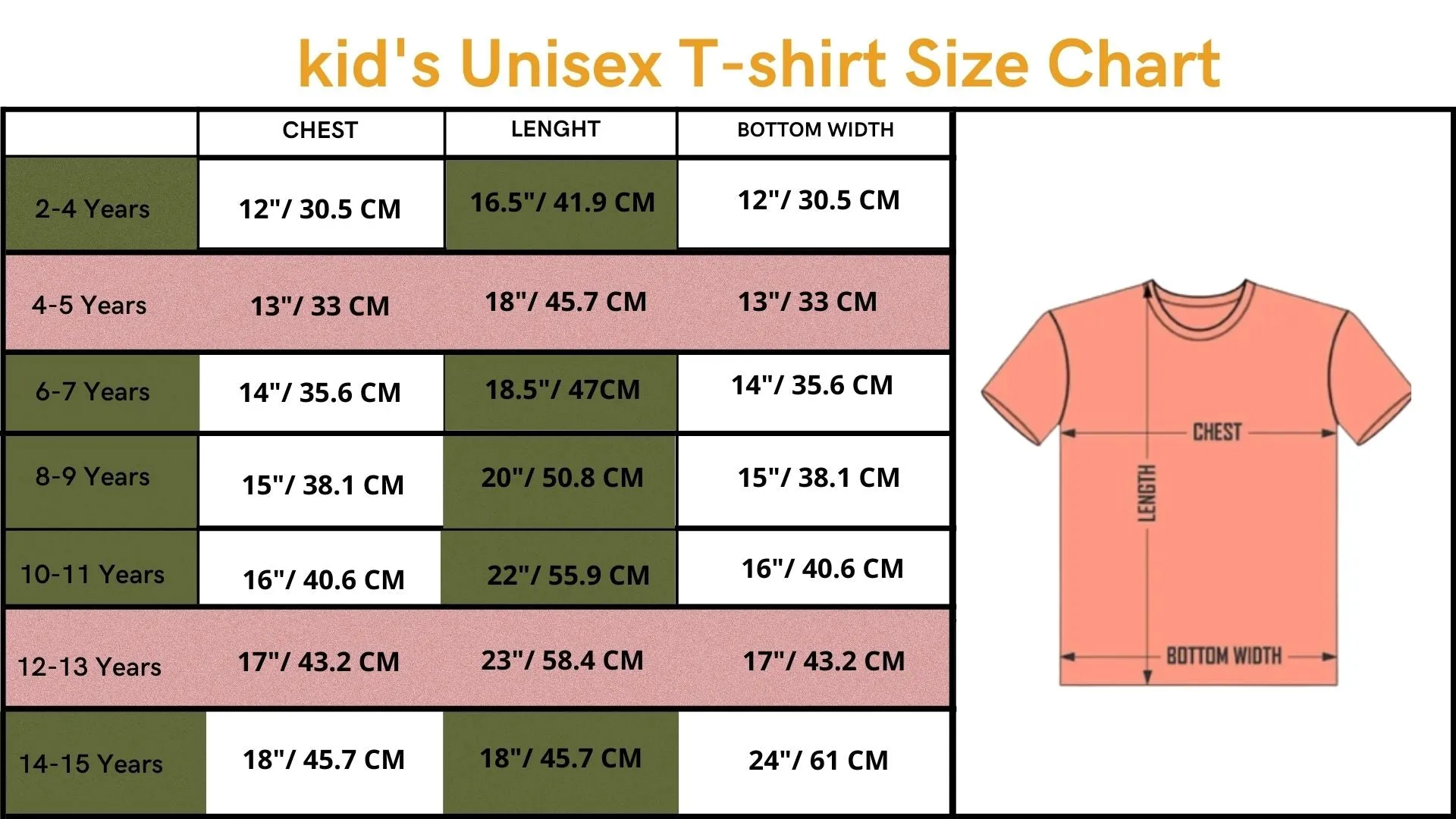 Kid's Colorful Printed T-Shirts