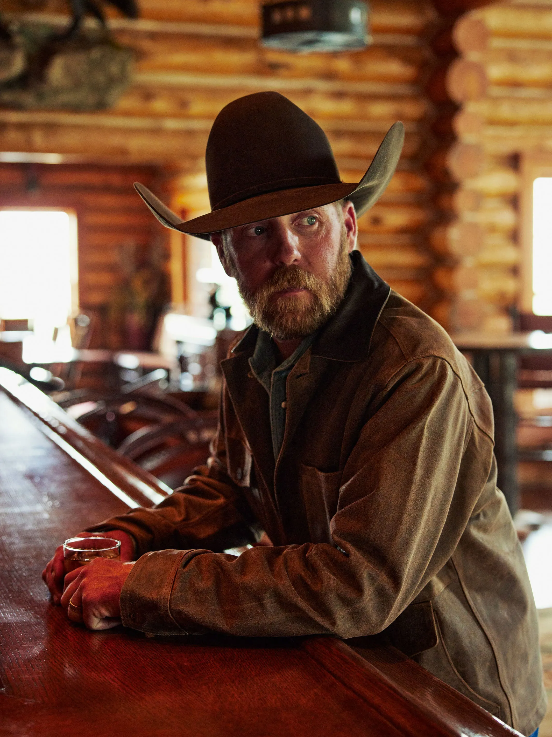 Leather Mesquite Brush Jacket