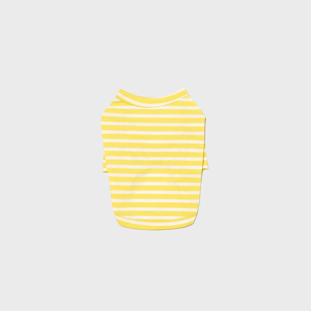 lemon striped cotton tee - 1 xxl left!