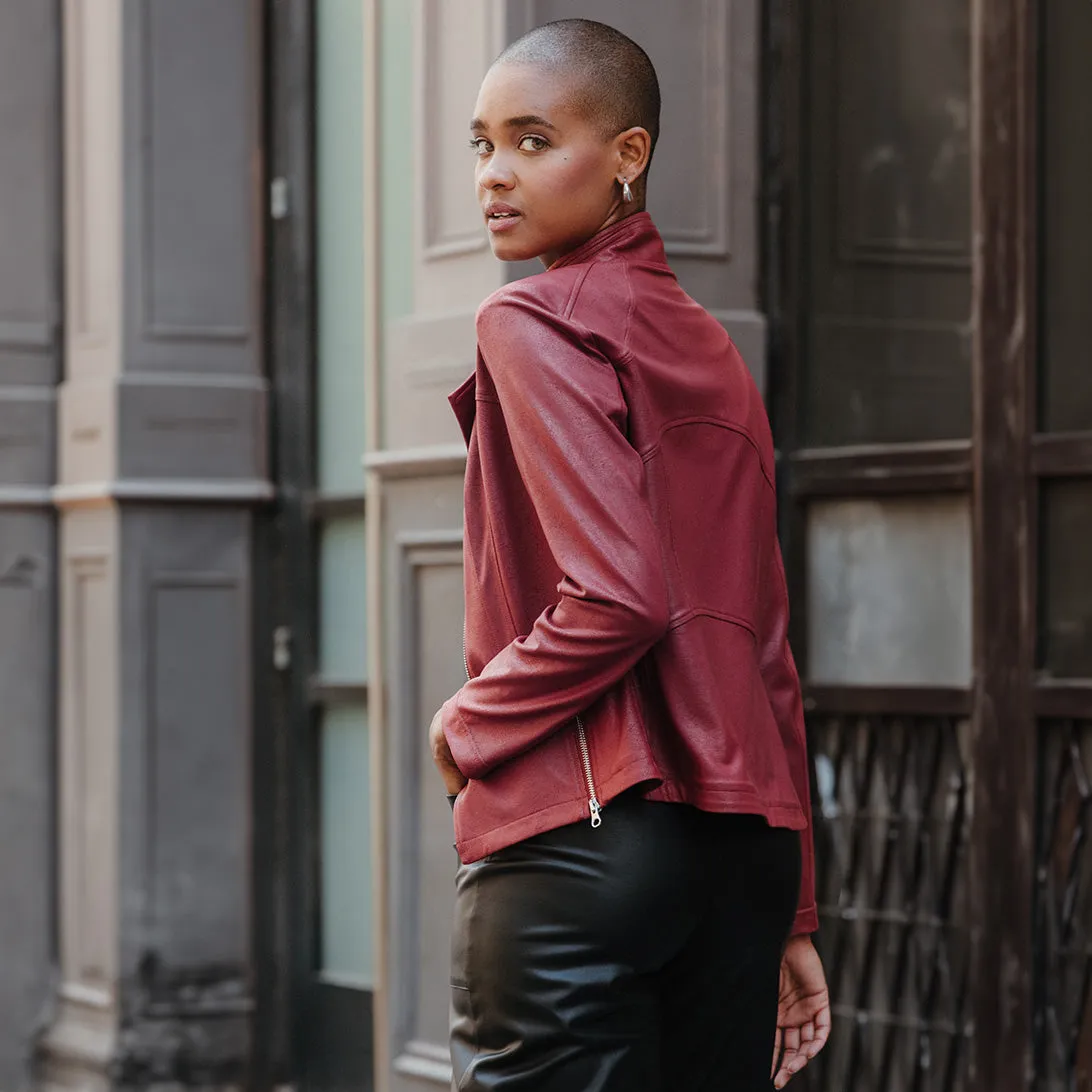 Liquid Leather™ Signature Jacket - Ruby