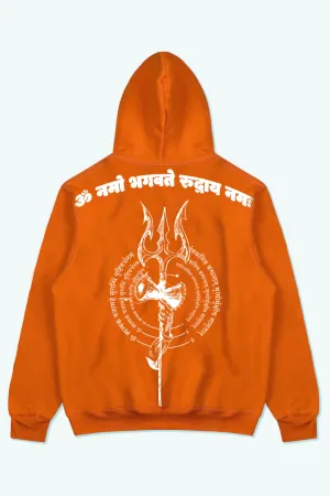 LORD SHIVA IMMORTAL OVERSIZED HOODIE (ORANGE)