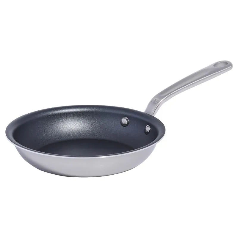 Made In Stainless Steel Fry Pan 8 in. Black/Silver