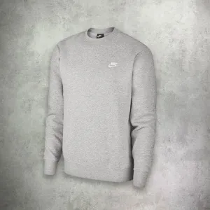 Nike Club Crew Neck Sweater Heather Grey