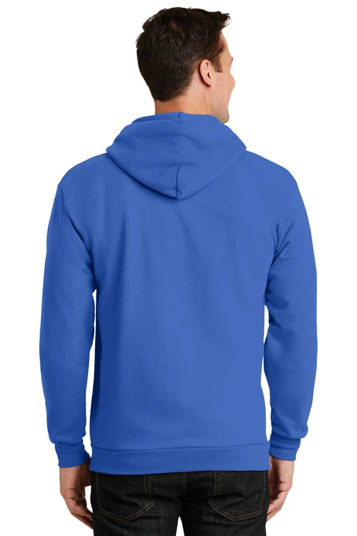 Port & Company Tall Essential Fleece Zip Custom Hoodies, Royal