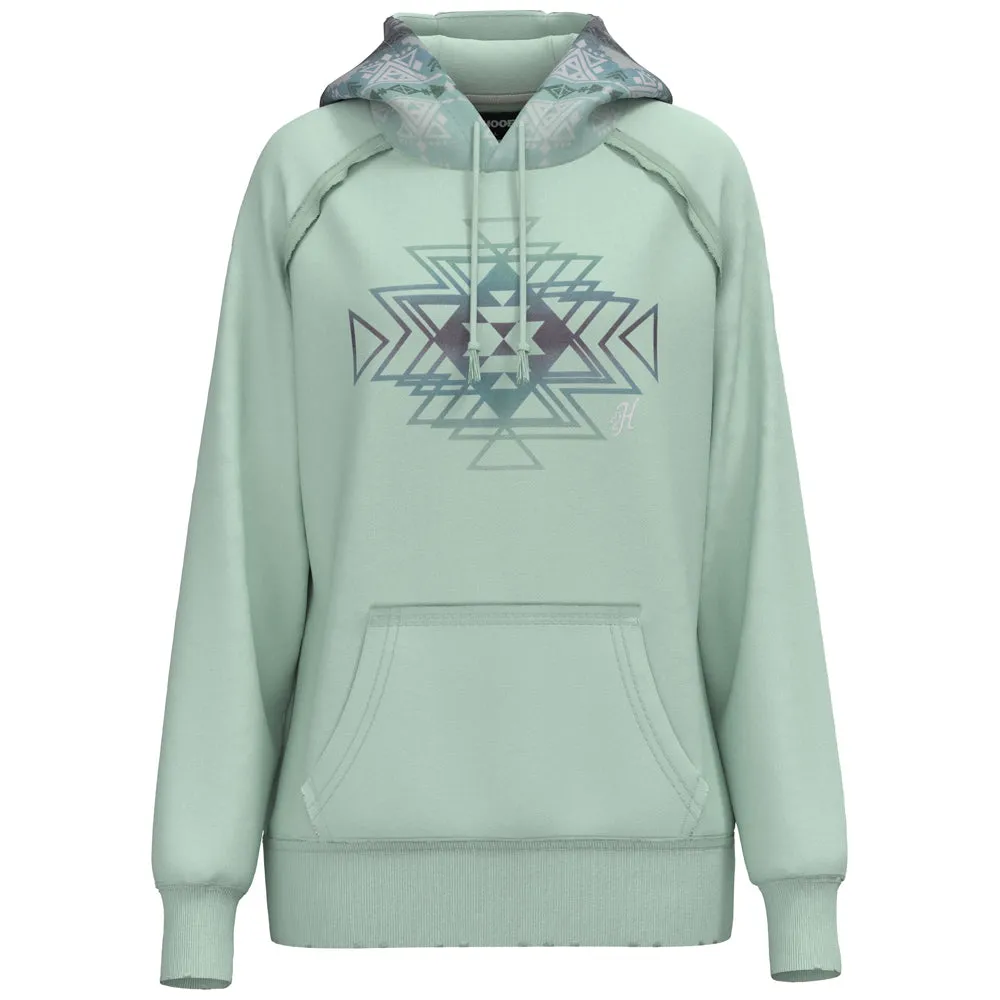 "Chaparral" Hoody Teal w/Aztec