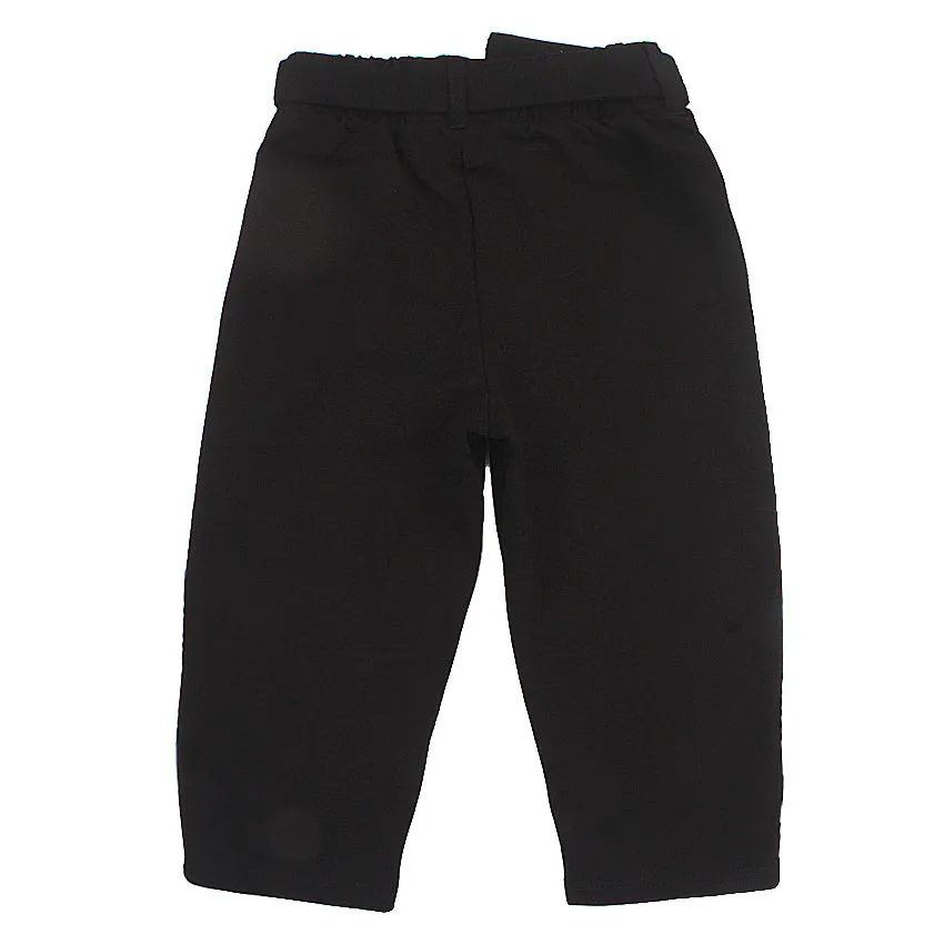 REDTAG Black Casual Trousers for Girls