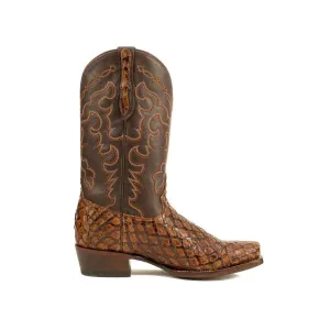 Rujo Boots Men's The Darin Auburn Pirarucu Fish Boots