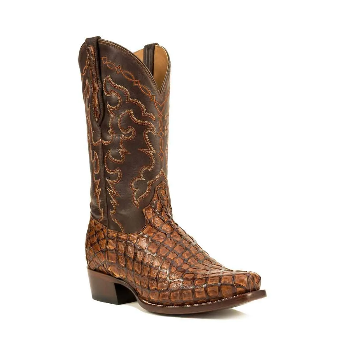 Rujo Boots Men's The Darin Auburn Pirarucu Fish Boots