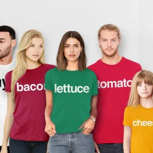 Sandwich Parts Shirts | Matching Costume T-Shirts