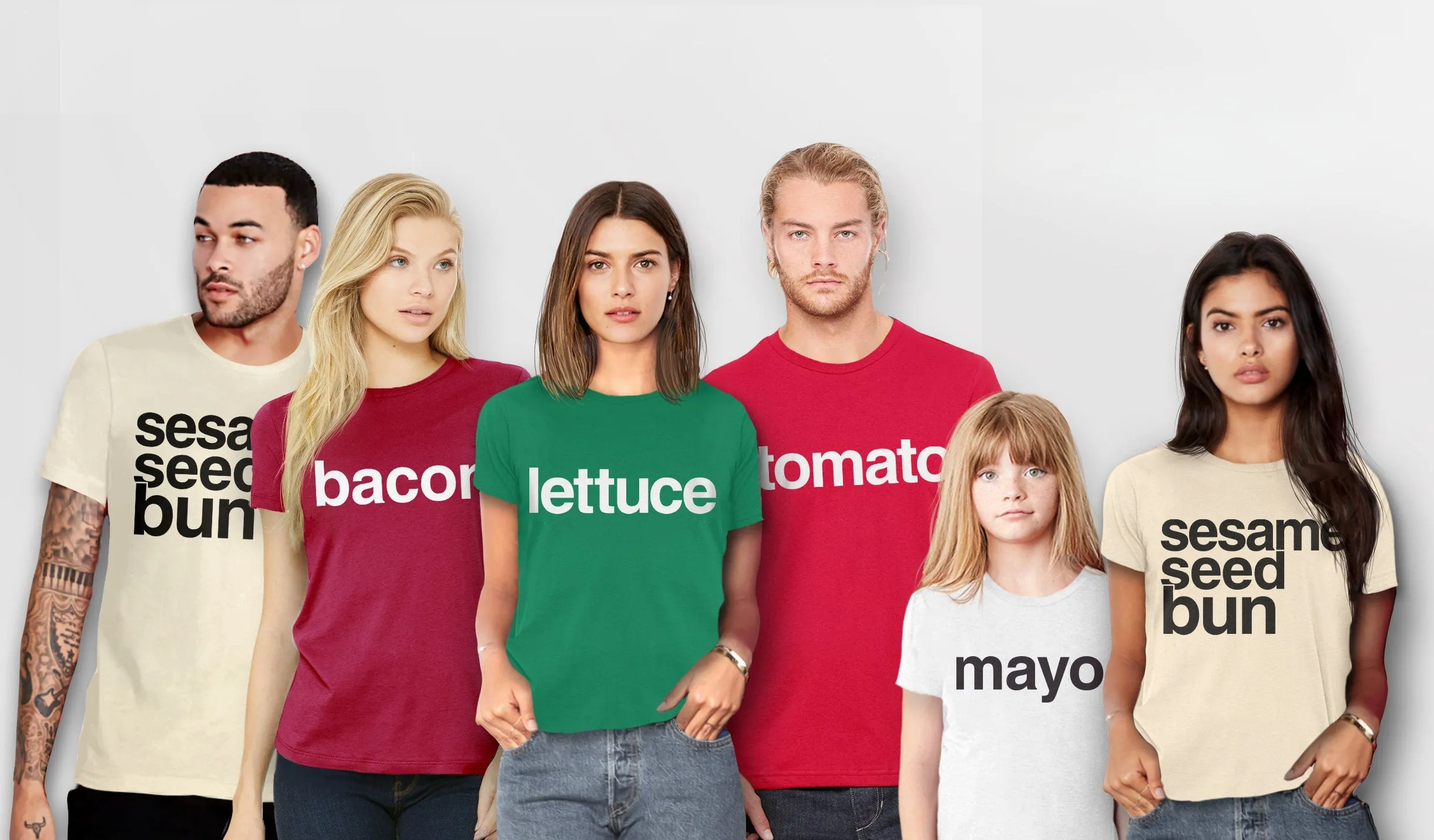 Sandwich Parts Shirts | Matching Costume T-Shirts