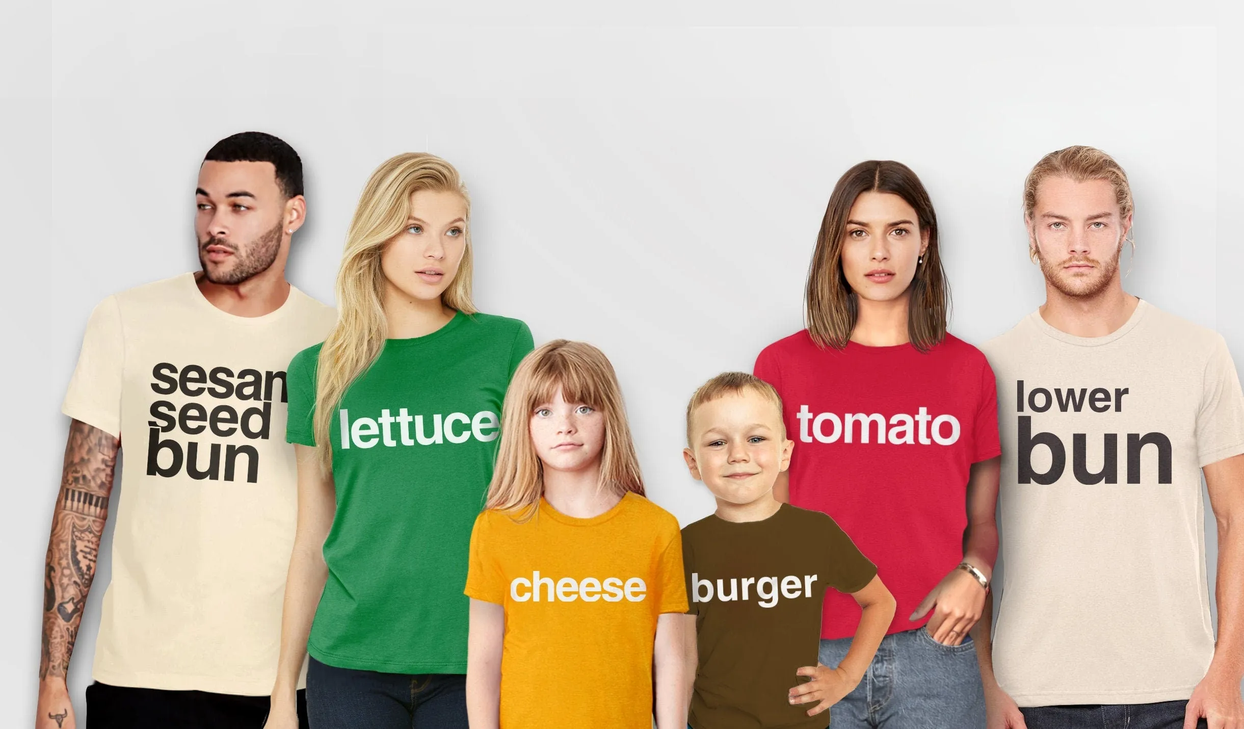 Sandwich Parts Shirts | Matching Costume T-Shirts