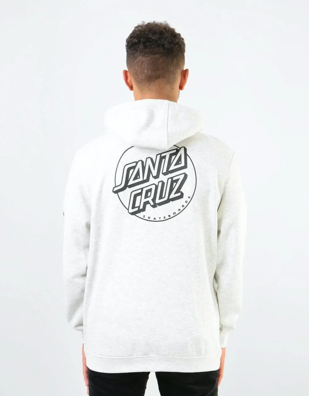 Santa Cruz Opus Dot Stripes Pullover Hoodie - Athletic Heather