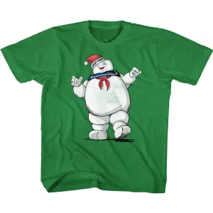 The Real Ghostbusters Merry Mr. Stay Puft Youth T-Shirt