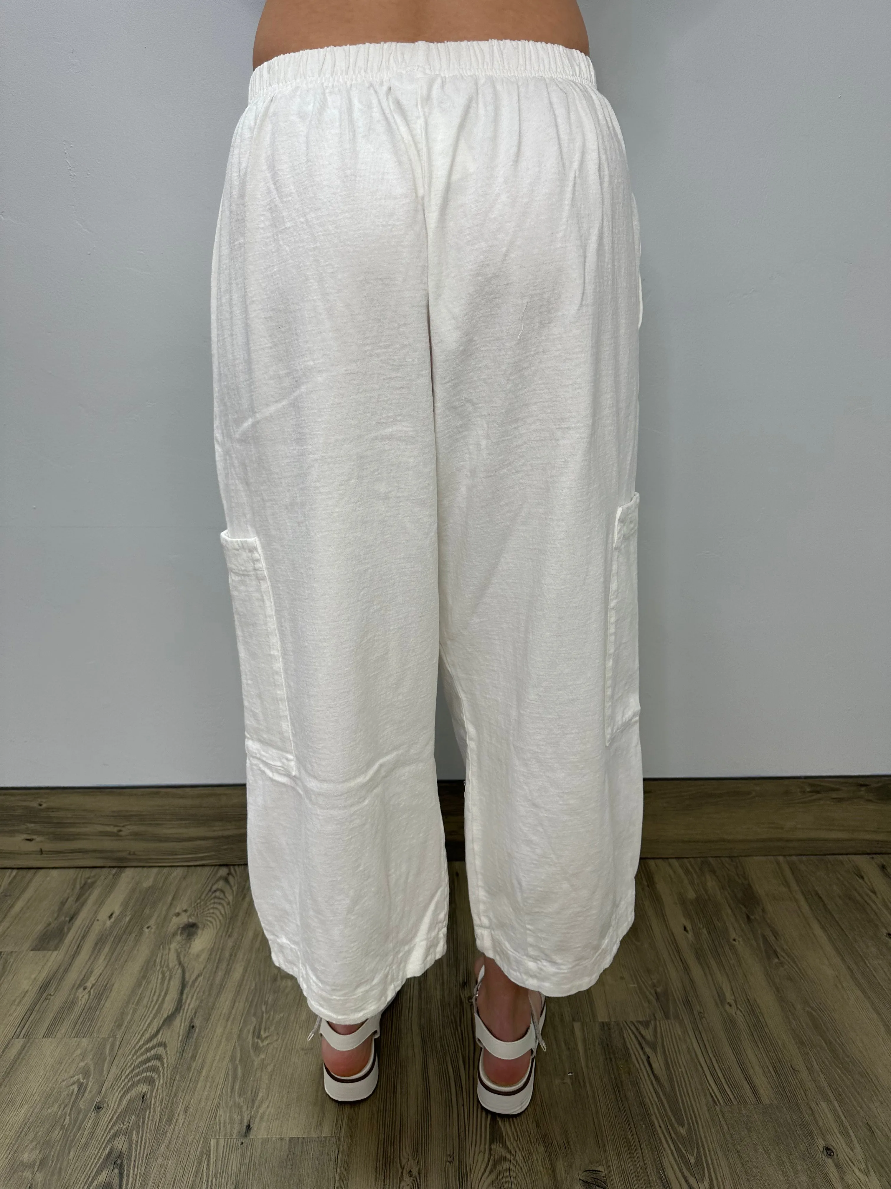 White Cotton Pasha Pant