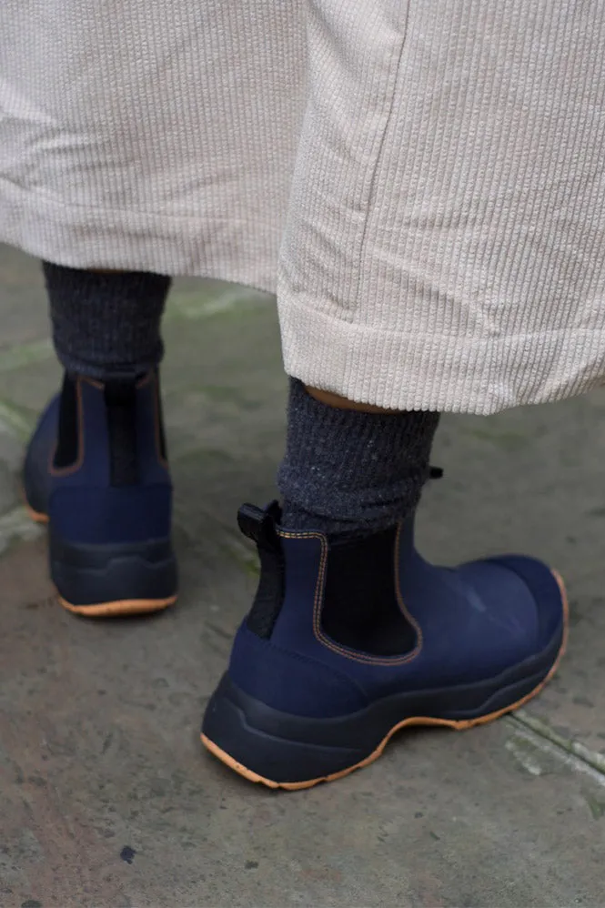 Woden Siri Dark Navy and Paya Waterproof Boot